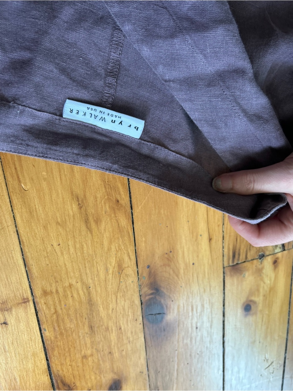 Bryn Walker Linen Layla tunic medium purple - Picture 5 of 9